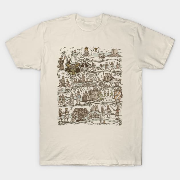 The Caerbannog Tapestry T-Shirt by kg07_shirts